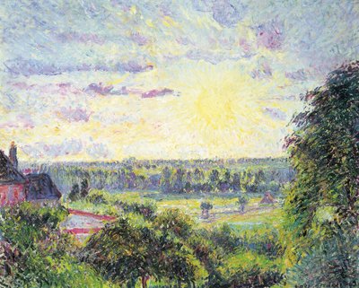 Tramonto a Eragny da Camille Jacob Pissarro