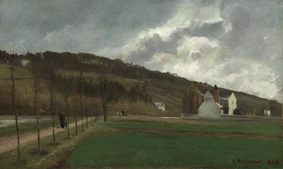 Le rive della Marna in inverno, 1866 da Camille Jacob Pissarro