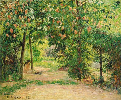Il giardino a Eragny in primavera da Camille Jacob Pissarro
