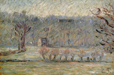 La collina a Vaches, Bazincourt, c.1890 da Camille Jacob Pissarro