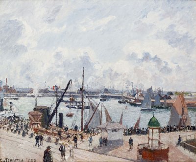 Il porto esterno di Le Havre. Mattina. Sole da Camille Jacob Pissarro
