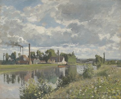 Il fiume Oise vicino a Pontoise, 1873 da Camille Jacob Pissarro