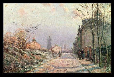 La Strada, Effetto Invernale, 1872 da Camille Jacob Pissarro
