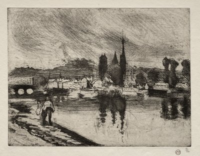 Veduta di Rouen, 1884 da Camille Jacob Pissarro