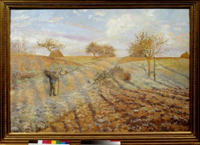 Gelo bianco. Dipinto di Camille Pissarro da Camille Jacob Pissarro