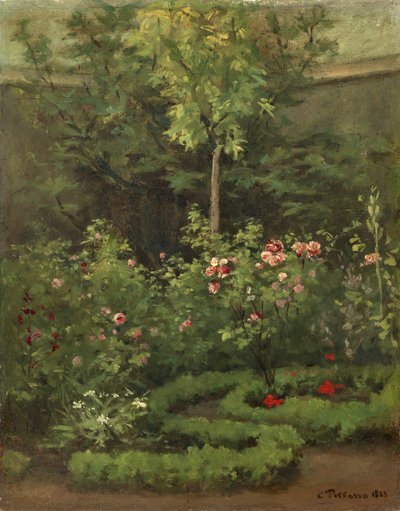 Un giardino di rose da Camille Jacob Pissarro