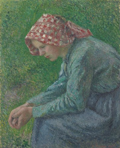 Contadina seduta da Camille Pissarro