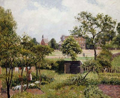 Una vista di Stamford Brook Common; Vue de Stamford Brook Common, 1897 da Camille Jacob Pissarro