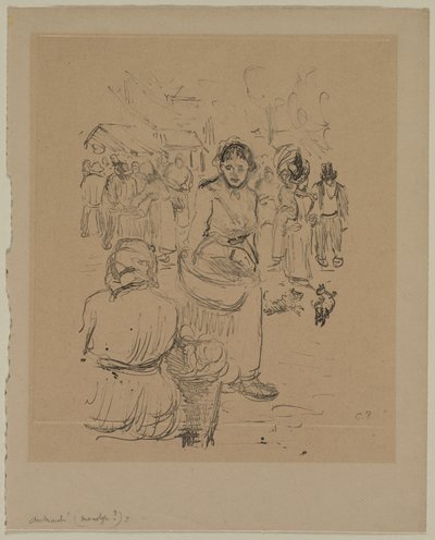 Al Mercato da Camille Pissarro