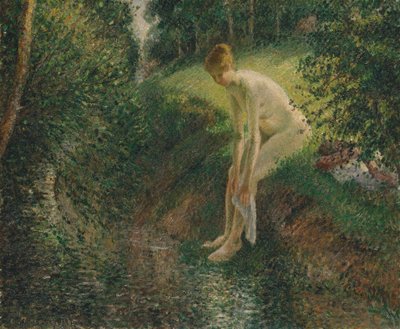 Bagnante nel bosco, 1895 da Camille Jacob Pissarro