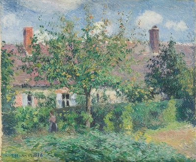 Casa colonica a Éragny da Camille Jacob Pissarro