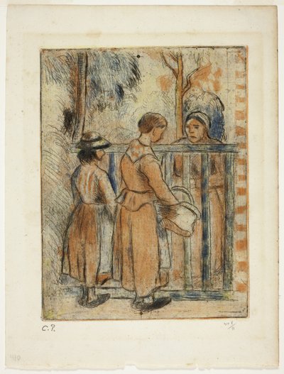 Donne mendicanti da Camille Pissarro