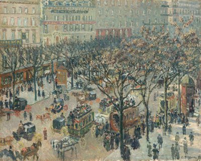 Boulevard des Italiens, mattina, luce del sole, 1897 da Camille Pissarro