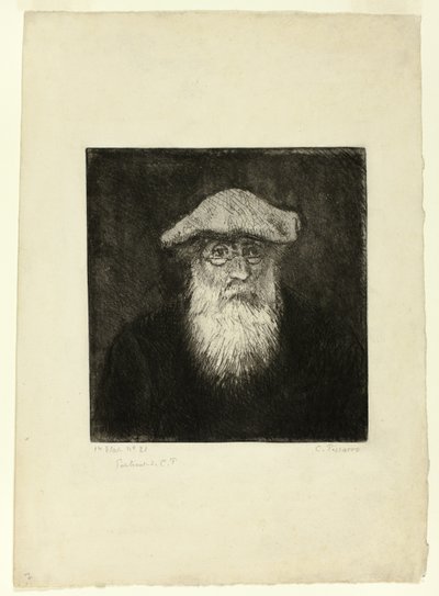 Camille Pissarro, un autoritratto da Camille Pissarro