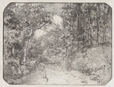 Sentiero nel bosco a Pontoise, 1879 da Camille Pissarro