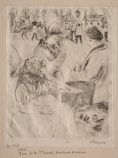 Venditore di castagne da Camille Pissarro