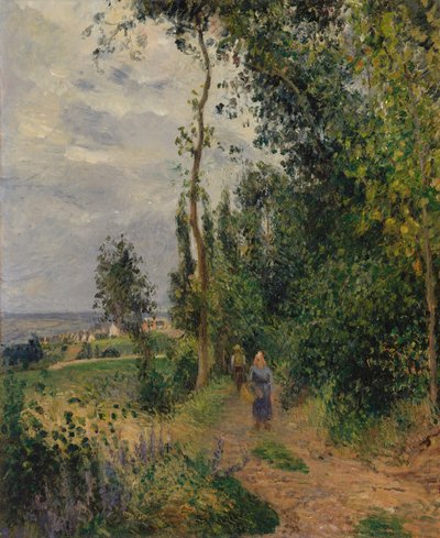 Côte des Grouettes, vicino a Pontoise, probabilmente 1878 da Camille Jacob Pissarro