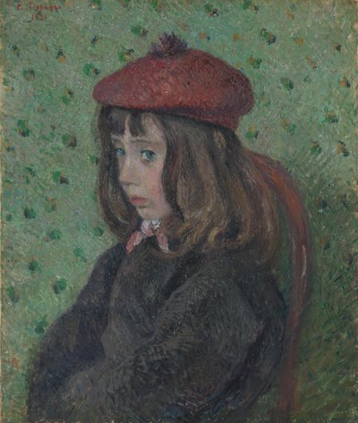 Felix Pissarro con berretto rosso da Camille Jacob Pissarro