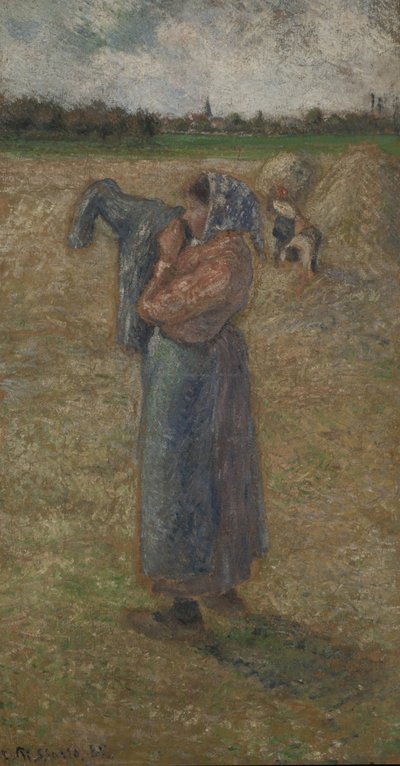 Donna nei campi da Camille Pissarro
