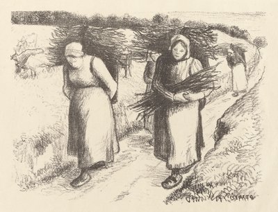 Portatori di Legna da Ardere da Camille Pissarro