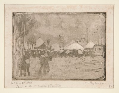 Fiera di San Martino, a Pontoise da Camille Pissarro