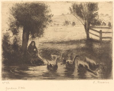 Guardiana di oche da Camille Pissarro