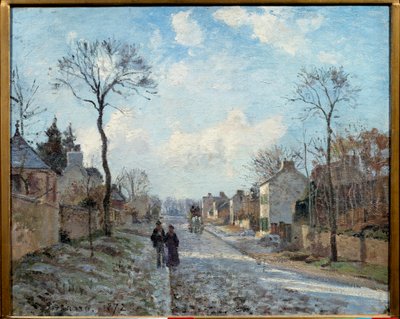 La strada di Louveciennes da Camille Jacob Pissarro