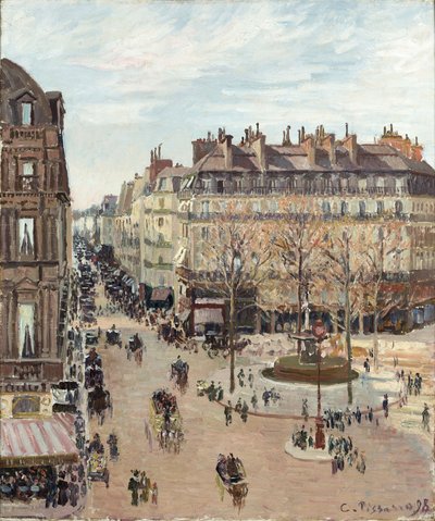 La rue Saint-Honoré da Camille Pissarro
