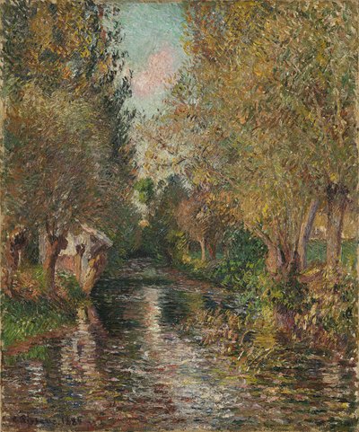 Il lavatoio di Bazincourt da Camille Pissarro