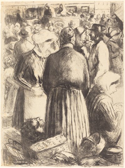 Mercato a Pontoise da Camille Pissarro