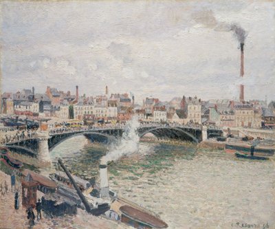 Mattina, Una Giornata Nuvolosa, Rouen da Camille Jacob Pissarro
