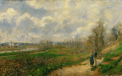 Sentiero di Lechou ... (pittura su tela) da Camille Pissarro