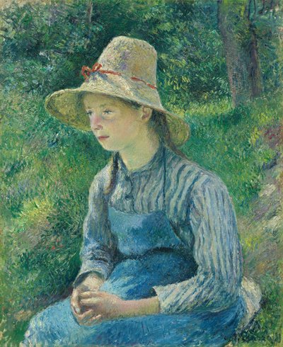 Contadina con cappello di paglia da Camille Pissarro