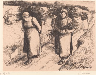 Contadine che Portano Fascine da Camille Pissarro