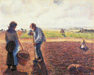 Contadini nei campi, Eragny da Camille Pissarro