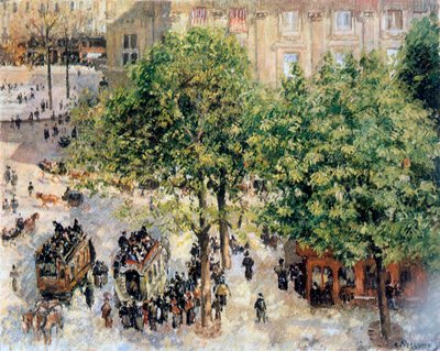 Place du Theatre-Francais, primavera, 1898 da Camille Jacob Pissarro