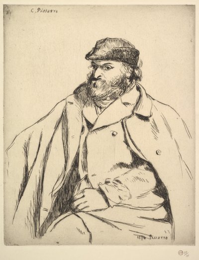 Ritratto di Paul Cézanne da Camille Pissarro