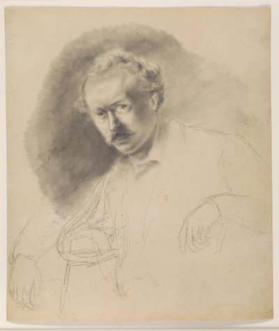 Ritratto del pittore Fritz Melbye (1826-1869) da Camille Pissarro
