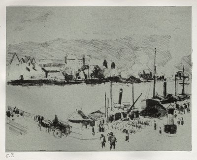 Quai Boieldieu a Rouen da Camille Pissarro