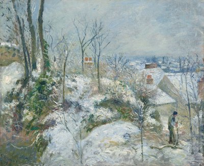 Coniglio Warren a Pontoise, neve da Camille Pissarro