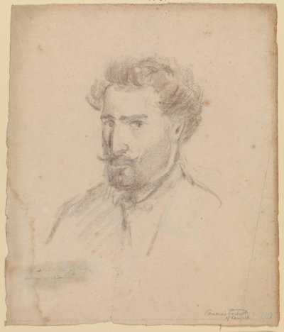 Autoritratto, profilo a tre quarti a sinistra (Caracas (?) 1853/54) da Camille Pissarro