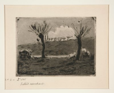 Soleil couchant da Camille Pissarro