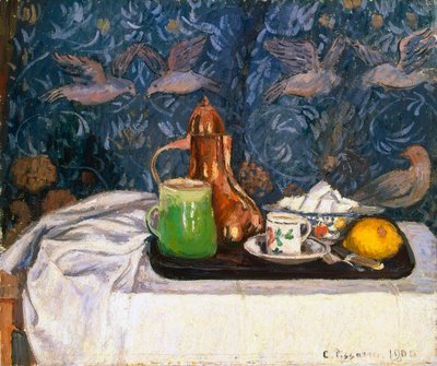 Natura Morta con una Caffettiera, 1900 da Camille Pissarro