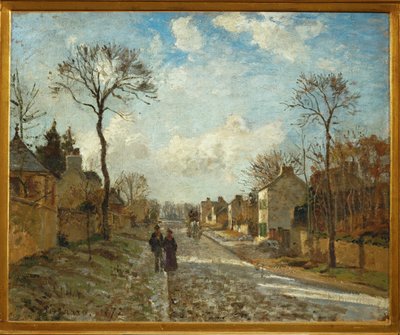 Strada di Louveciennes (olio su tela) da Camille Pissarro