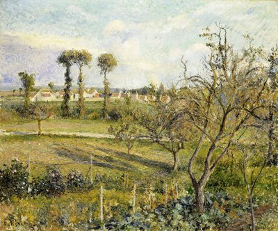 Tramonto a Valhermeil, vicino a Pontoise, 1880 da Camille Jacob Pissarro