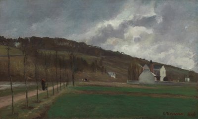 Le Rive della Marna in Inverno da Camille Pissarro