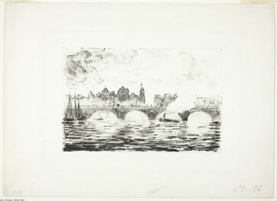 Le Case del Parlamento, Londra da Camille Pissarro