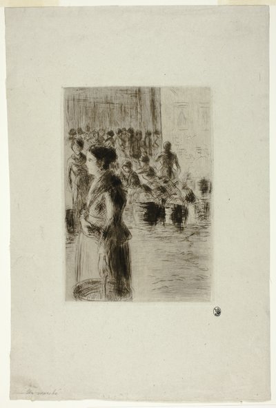 La domestica che fa la spesa da Camille Pissarro