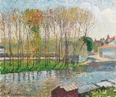 Il confine del Loing a Moret da Camille Pissarro