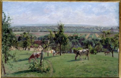 Le pendici del Vesinet. Dipinto di Camille Pissarro da Camille Jacob Pissarro